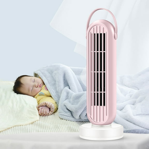 sruoe Tower Fan, Mini Fan, Bladeless Tower Fan, Quietset Speed Tower Fan Standing Fans, Cooling Fans for Home, Plastic