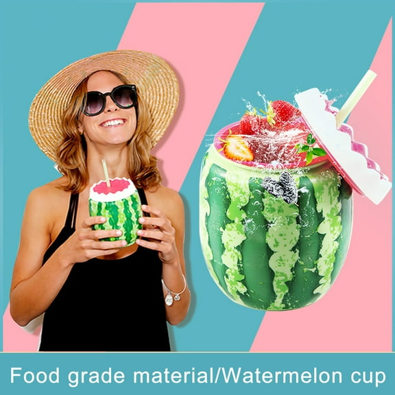 sruoe Watermelon Cup Backyard BBQ Barbecue Party Novelty Summer Birthday Beach Cut