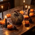 thumbnail image 1 of sruoe Woven Grapevine Pumpkin Ornament, Outdoor Halloween Decor, Vintage Halloween Decor, Halloween Party Decor, Halloween Yard Decor for Wooden Table Mantel Shelf, 1 of 6
