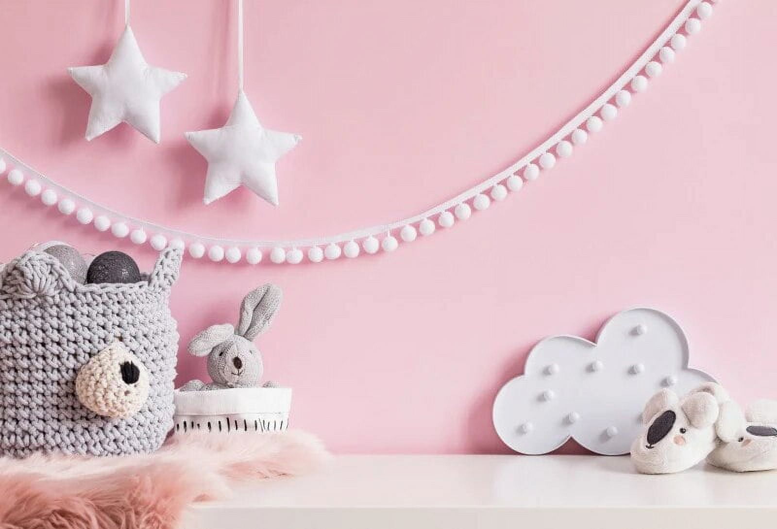 ss Birthday Party Pink Scene Flowers Balloons Photo Background Poster