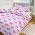 thumbnail image 1 of ss Cute Bow Duvet Cover Set Bedding Set Polyester Quilt Cover for Bedroom Decoration, 1 of 6