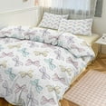 thumbnail image 1 of ss Cute Bow Duvet Cover Set Bedding Set Polyester Quilt Cover for Bedroom Decoration, 1 of 6
