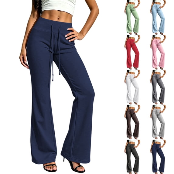 ATENAR Pants for Women,Yoga Pants Women,Sweatpants Women,Soft,Comfort Fit,Stretch Fabric,Navy,S