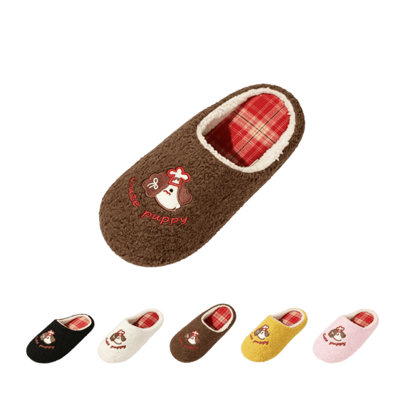 ATENAR Slippers for Women,House Slippers,House Slippers for Women,Close Toe,Cozy,Warm,Brown,6.5-7