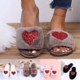 thumbnail image 1 of ssuyfkrb Slippers for Women,House Slippers for Women,Slippers for Women Indoor,Non-slip,Cozy,Warm,Khaki,41, 1 of 10