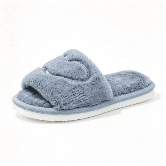 ATENAR Slippers for Women,Slippers Women,Women's Slippers,Non Slip,Slip-on,Cozy,Gray,6.5-7