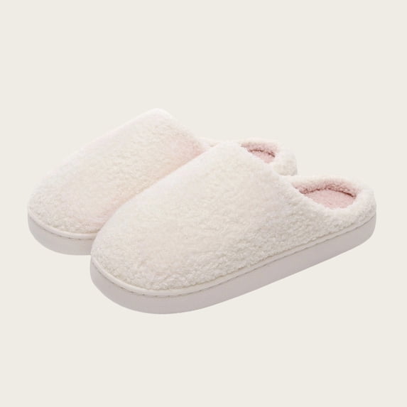 ssuyfkrb Slippers for Women,Slippers Women,Women's Slippers,Non-slip,Cozy,Warm,White,36