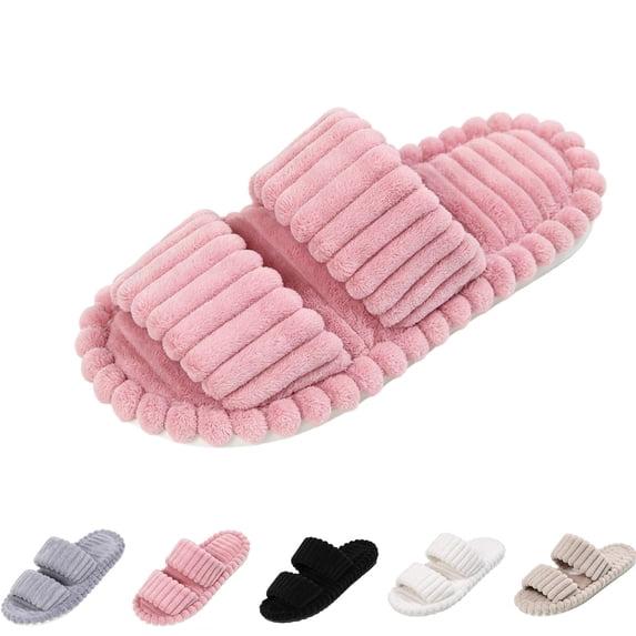 ssuyfkrb Slippers for Women,Slippers for Women Indoor,Slippers Women,Comfy,Open Toe,Slip-On,Pink,7.5-8.5