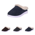thumbnail image 1 of ssuyfkrb Womens Slippers,Slippers Women,Women's Slippers,Non-slip,Cozy,Warm,Navy,42, 1 of 8
