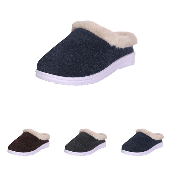 ssuyfkrb Womens Slippers,Slippers Women,Women's Slippers,Non-slip,Cozy,Warm,Navy,42