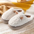 thumbnail image 1 of ssuyfkrb Womens Slippers,Slippers Women,Women's Slippers,Non-slip,Cozy,Warm,White,38, 1 of 2