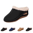 thumbnail image 1 of ATENAR Womens Slippers,Women's Slippers,House Slippers,Close Toe,Cozy,Non-slip,Black,42, 1 of 7