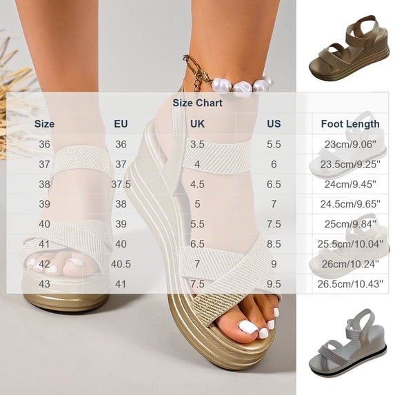 ssuyfkrb Womens Wedge Sandals,Platform Sandals,Womens Sandals,Open Toe,Peep Toe,Vacation,Casual,White,Free Size