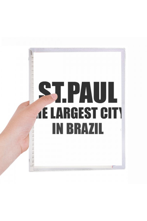 st.paul the largest city in brazil notebook loose diary refillable journal statiry