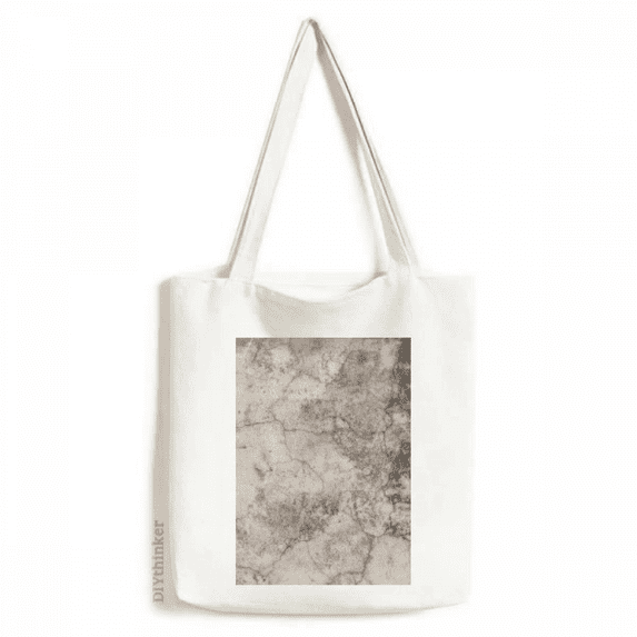 st wall surface crackles texture tote canvas bag shopping satchel casual handbag