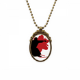 thumbnail image 1 of stab japan outline antique necklace vintage bead pendant keychain, 1 of 3