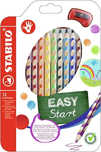 STABILO EASYcolor Colored Pencil Set, 12-Colors