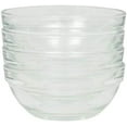 thumbnail image 1 of stackable serving cooking mixing prep clear glass bowl, 3.5-inch,4-inch,6-inch set of 4,3 and 1 (4, 3.5 inch), 1 of 1