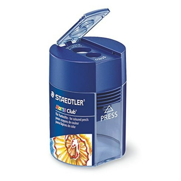 staedtler 512 002 noris club double hole tub sharpener - blue