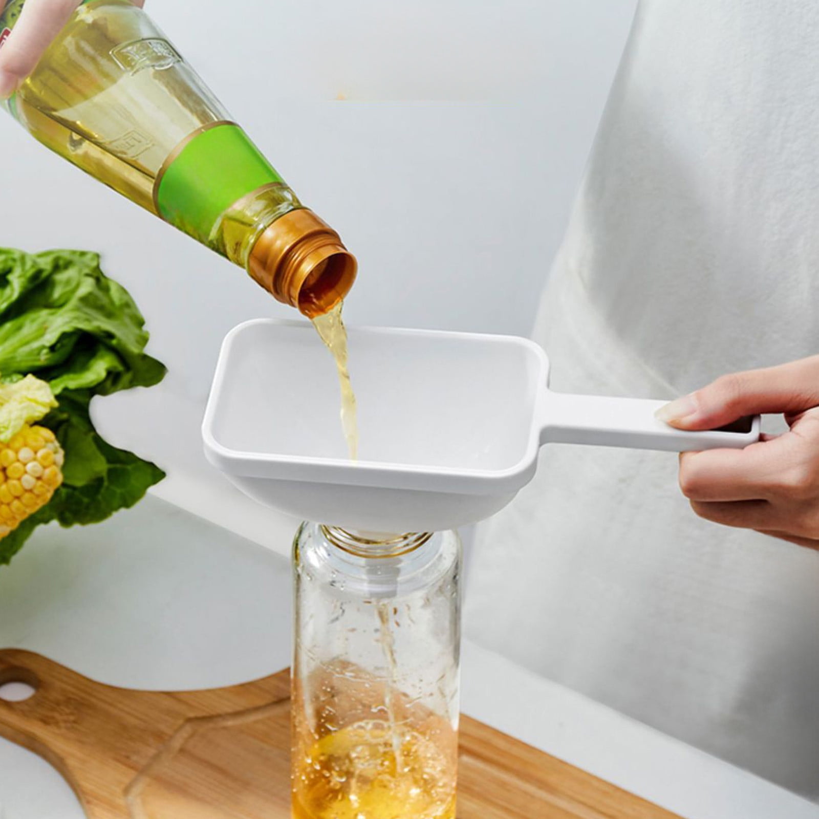 stainless Steel Kitchen Funnel, Wide Mouth Easy Clean, Durable Food ...