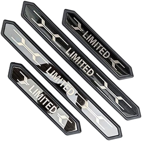 GZBFTDH 4-Piece Car Door Sill Protector Set For Toyota BZ4X 2021 - Stainless Steel Kick Plates, Anti-Scratch