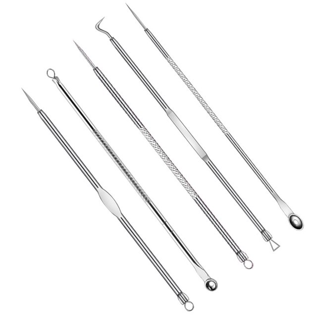 stainless steel acne clip acne needles to remove blackheads beauty