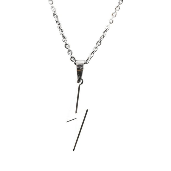 stainless steel flashs pendant necklace