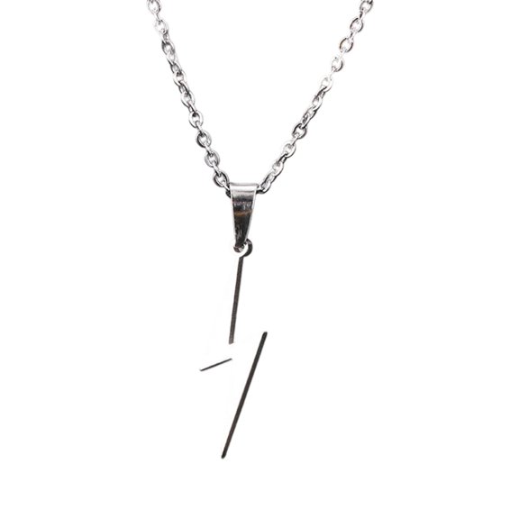 stainless steel flashs pendant necklace