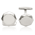 thumbnail image 1 of stainless steel geometric cuff links, 1 of 7