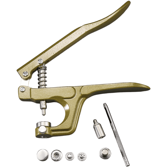 stainless steel snap button press tool with 633 655 831 molds for clothing bags