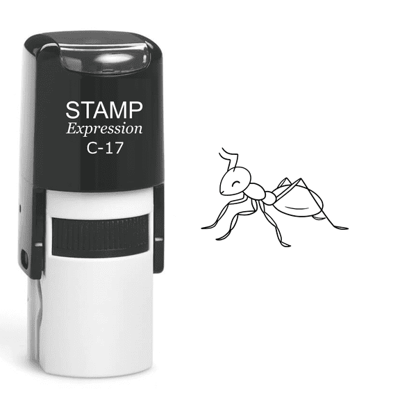 stampexpression - Ant Self Inking Rubber Stamp - Black Ink (A-60152)