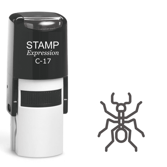 stampexpression - Ant Self Inking Rubber Stamp - Black Ink (A-61151)