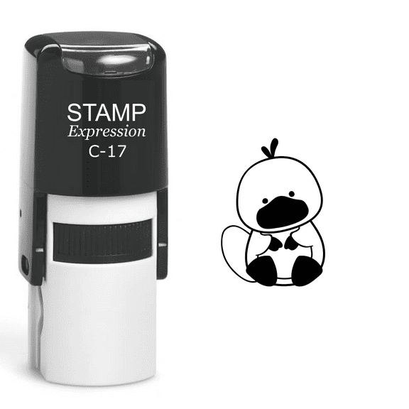stampexpression - Baby Duck Self Inking Rubber Stamp - Black Ink (A-60137)