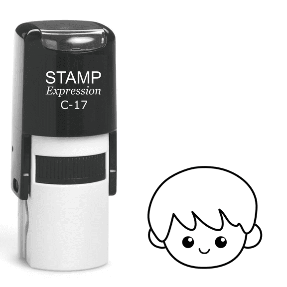 stampexpression - Baby Face Self Inking Rubber Stamp - Black Ink (A-61700)