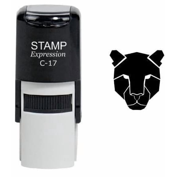 stampexpression - Black Panther Self Inking Rubber Stamp - Black Ink (W-6499)