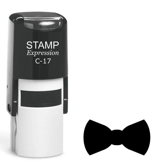 stampexpression - Bow Tie Self Inking Rubber Stamp - Black Ink (A-62572)