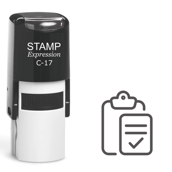 stampexpression - Check List Self Inking Rubber Stamp - Black Ink (A-61230)
