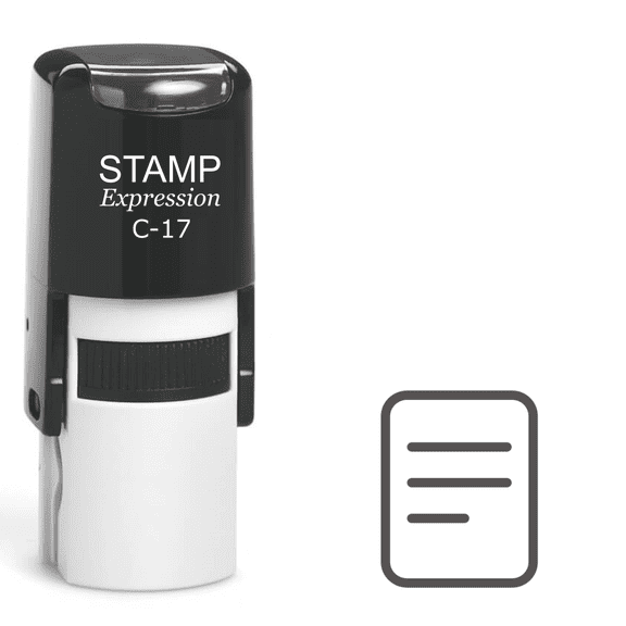 stampexpression - Check List Self Inking Rubber Stamp - Black Ink (A-61237)