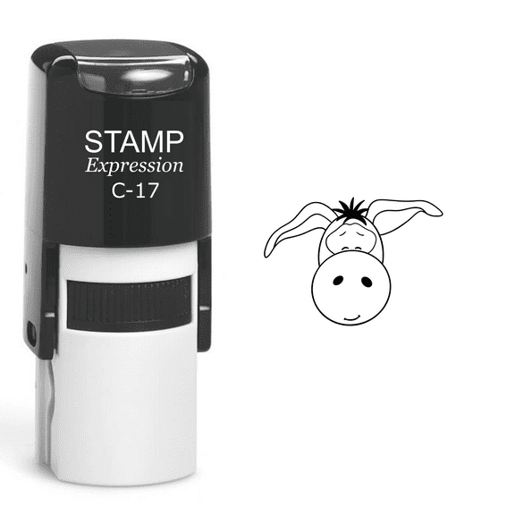 stampexpression - Donkey Head Self Inking Rubber Stamp - Black Ink (A-60206)