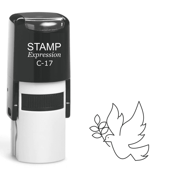 stampexpression - Dove Self Inking Rubber Stamp - Black Ink (A-62103)