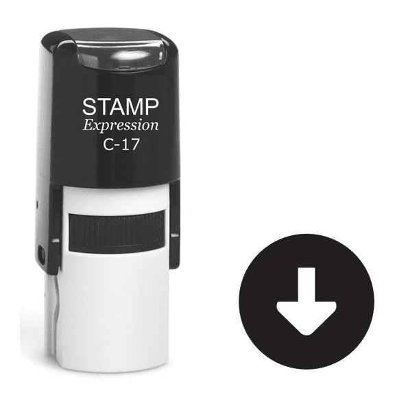 stampexpression - Download Icon Self Inking Rubber Stamp - Black Ink (A-61369)