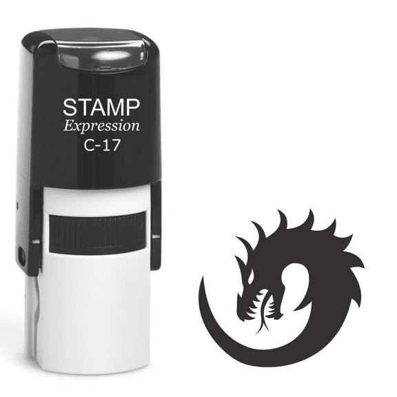 stampexpression - Dragon Self Inking Rubber Stamp - Black Ink (A-61529)