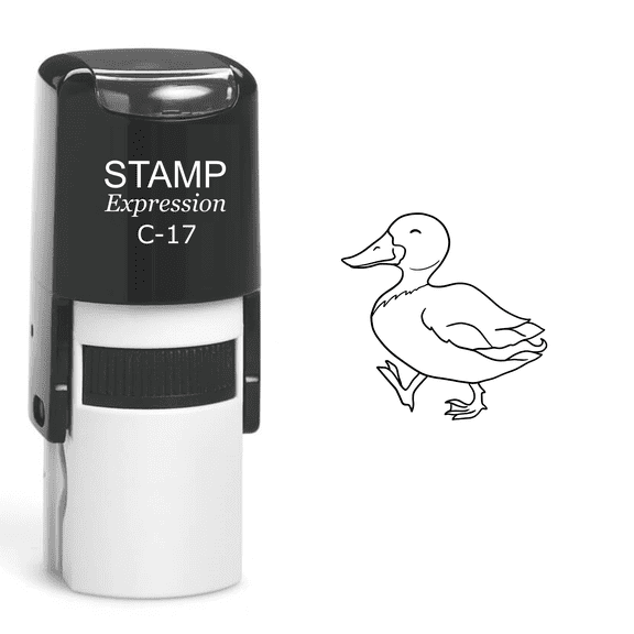 stampexpression - Duck Self Inking Rubber Stamp - Black Ink (A-60211)