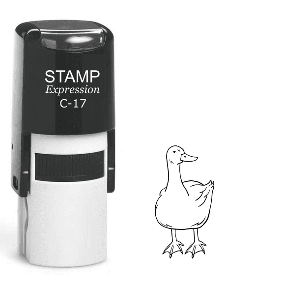 stampexpression - Duck Self Inking Rubber Stamp - Black Ink (A-61474)