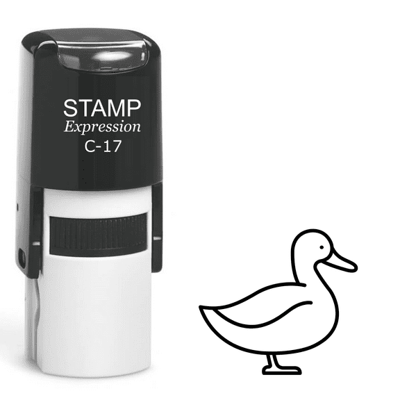 stampexpression - Duck Self Inking Rubber Stamp - Black Ink (A-62005)