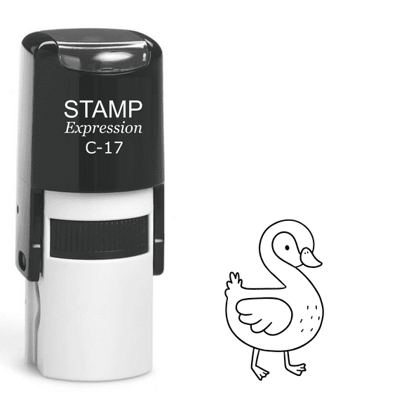 stampexpression - Duck Self Inking Rubber Stamp - Black Ink (A-62192)