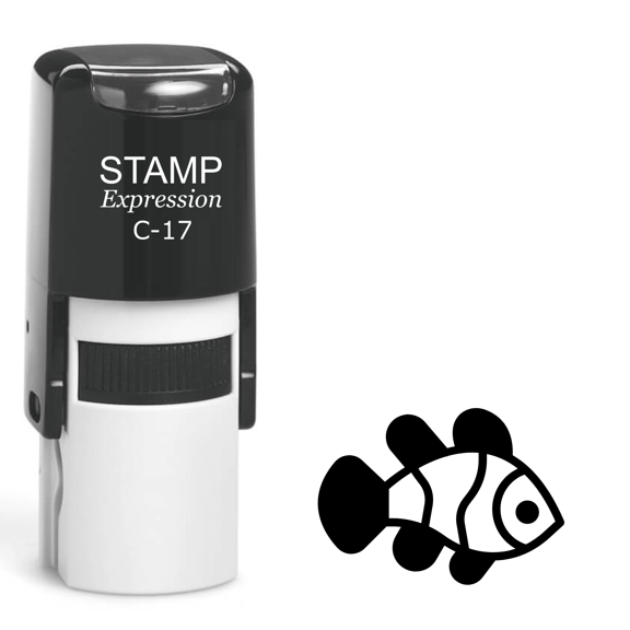 stampexpression - Fish Self Inking Rubber Stamp - Black Ink (A-61564)