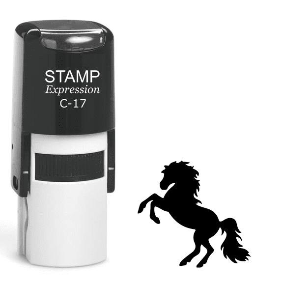 stampexpression - Horse Self Inking Rubber Stamp - Black Ink (A-62476)