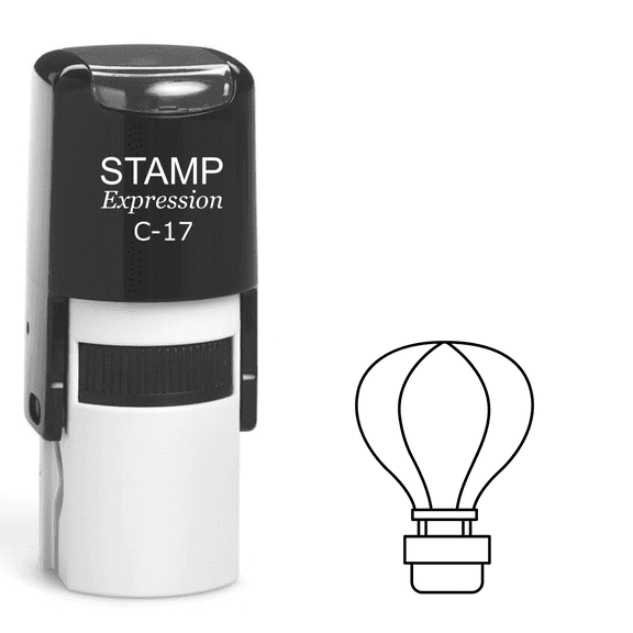 stampexpression - Hot Air Balloon Self Inking Rubber Stamp - Black Ink (A-61991)