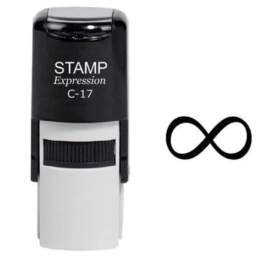 stampexpression - Infinity Loop Self Inking Rubber Stamp - Black Ink (W-6102)